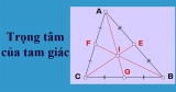 Trọng tâm trong tam giác thường, vuông, cân, đều – Tính chất
